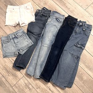 Jeans shorts and long length